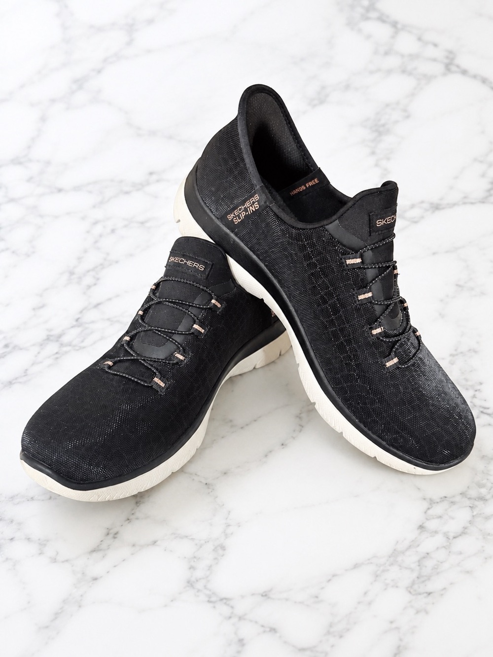 Skechers Slip-ins Summits Classy Night Black Metallic Women’s Size 9